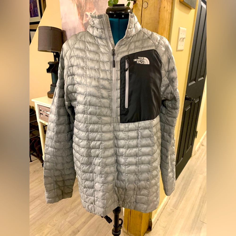 North Face Thermoball Half Zip Silver, Men’s XL